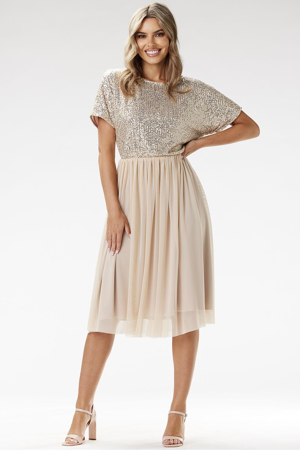 Full view of the elegant Awama kimono evening dress, a perfect choice for formal events and celebrations.