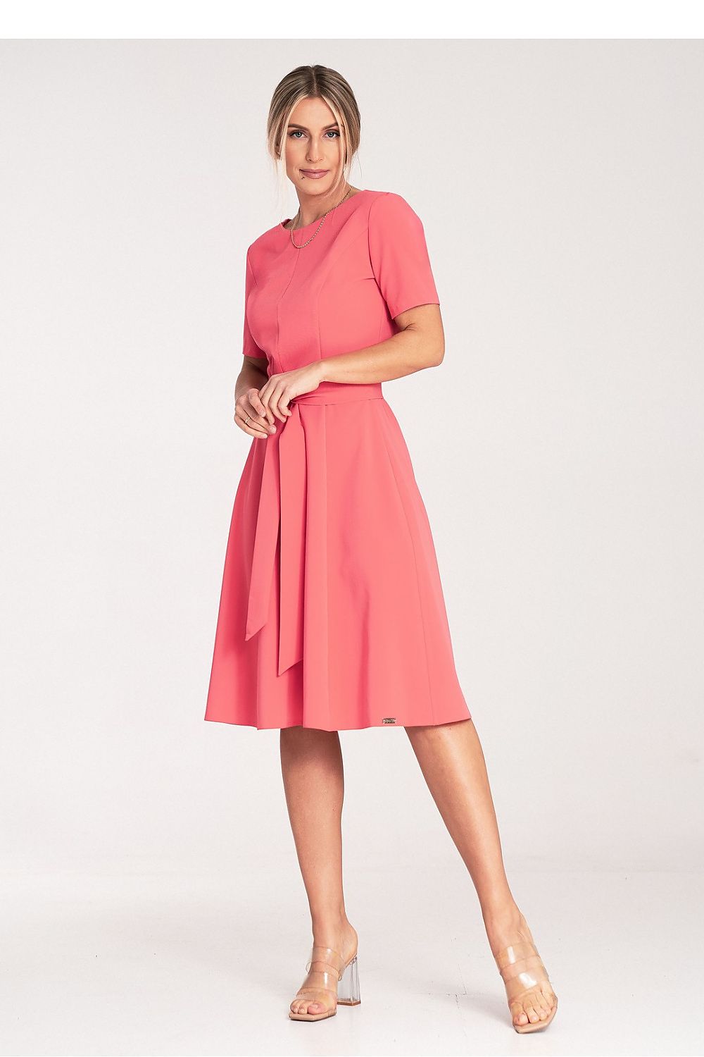 Chic Figl classic dress with hidden zipper and pleats, perfect for elegant occasions in sizes EU S-XL.
