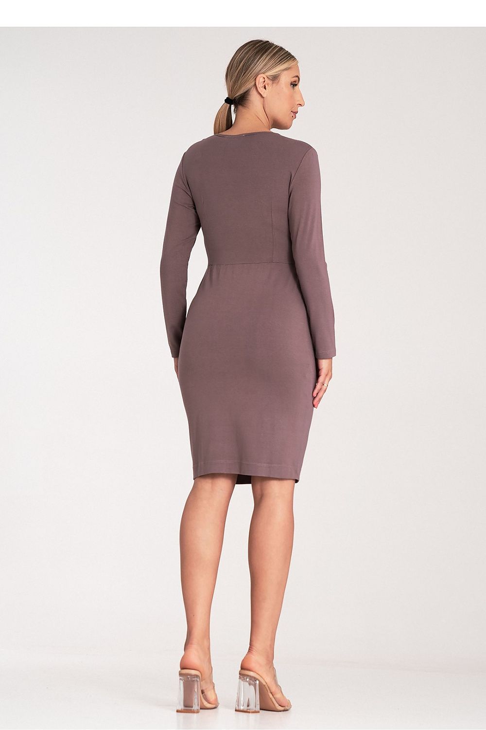 Stylish above-the-knee Fitted Day Dress by Figl, ideal for upscale casual wear.