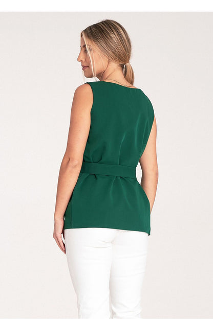Figl trapezoidal blouse in various sizes EU XS-XL, designed for elegance and sophistication in women's clothing.