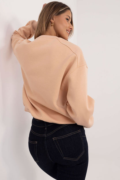 Timeless women's casual sweatshirt by Factory Price, designed for elegance in simplicity and warmth during colder seasons.