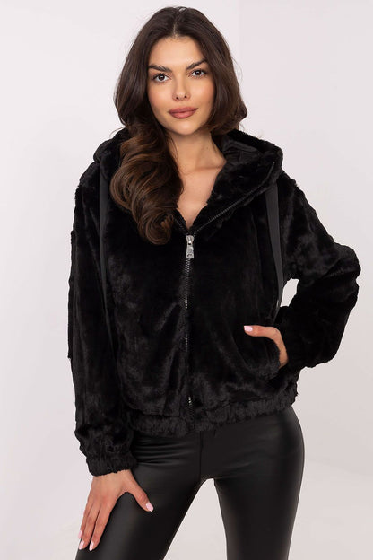Luxury Teddy Bear Jacket by NM in casual style with hood, ideal for transitional seasons.