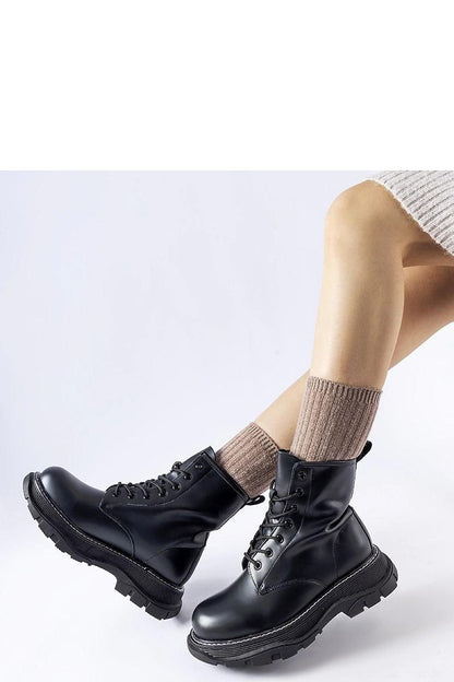 Solea Black Chunky Sole Borsano Worker Boots displayed on a stylish background, emphasizing timeless design and comfort.