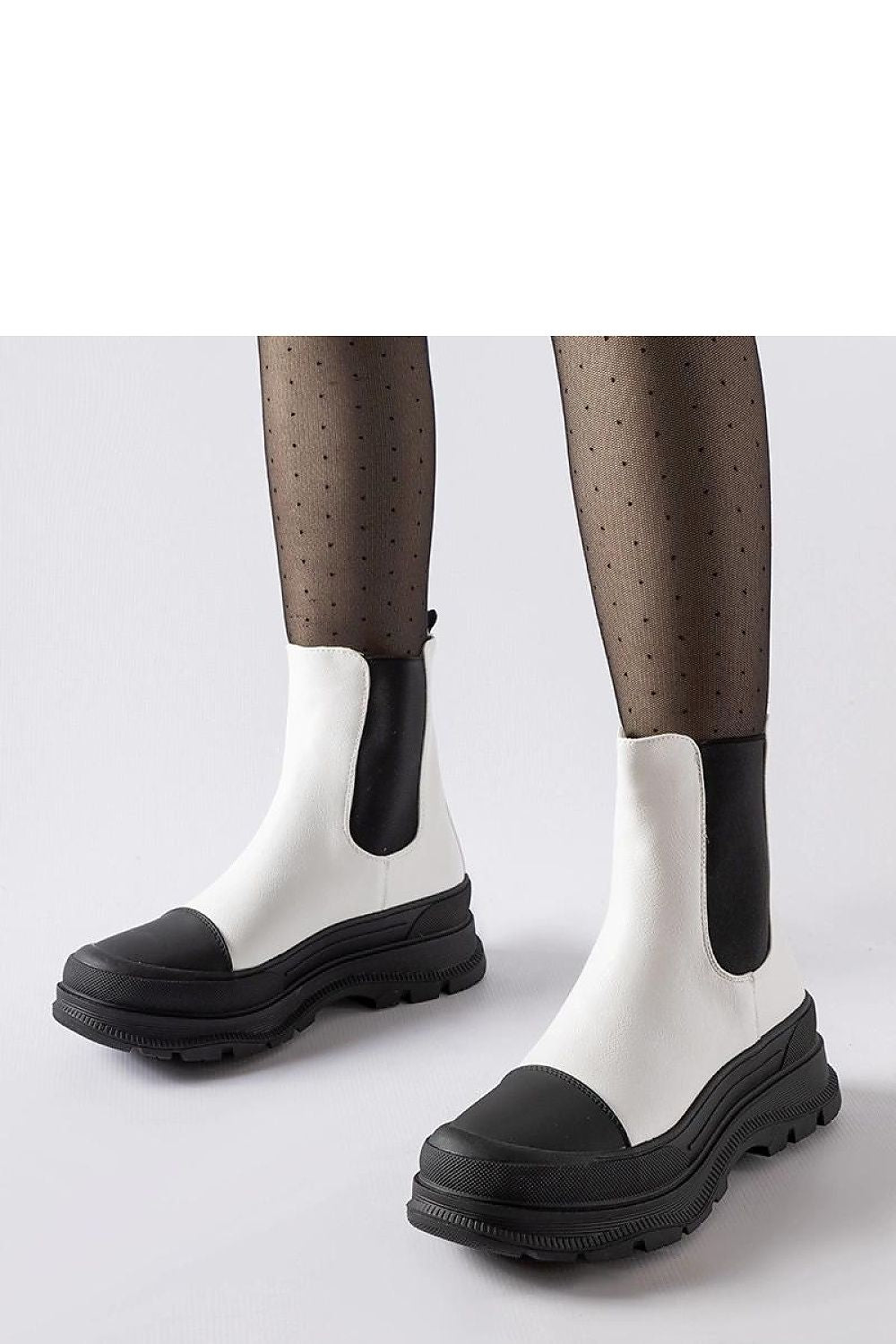 Solea luxury white ankle boots featuring a sporty rubber sole, crafted from eco leather, suitable for sizes EU 36-41 | US 5.5-10.5.