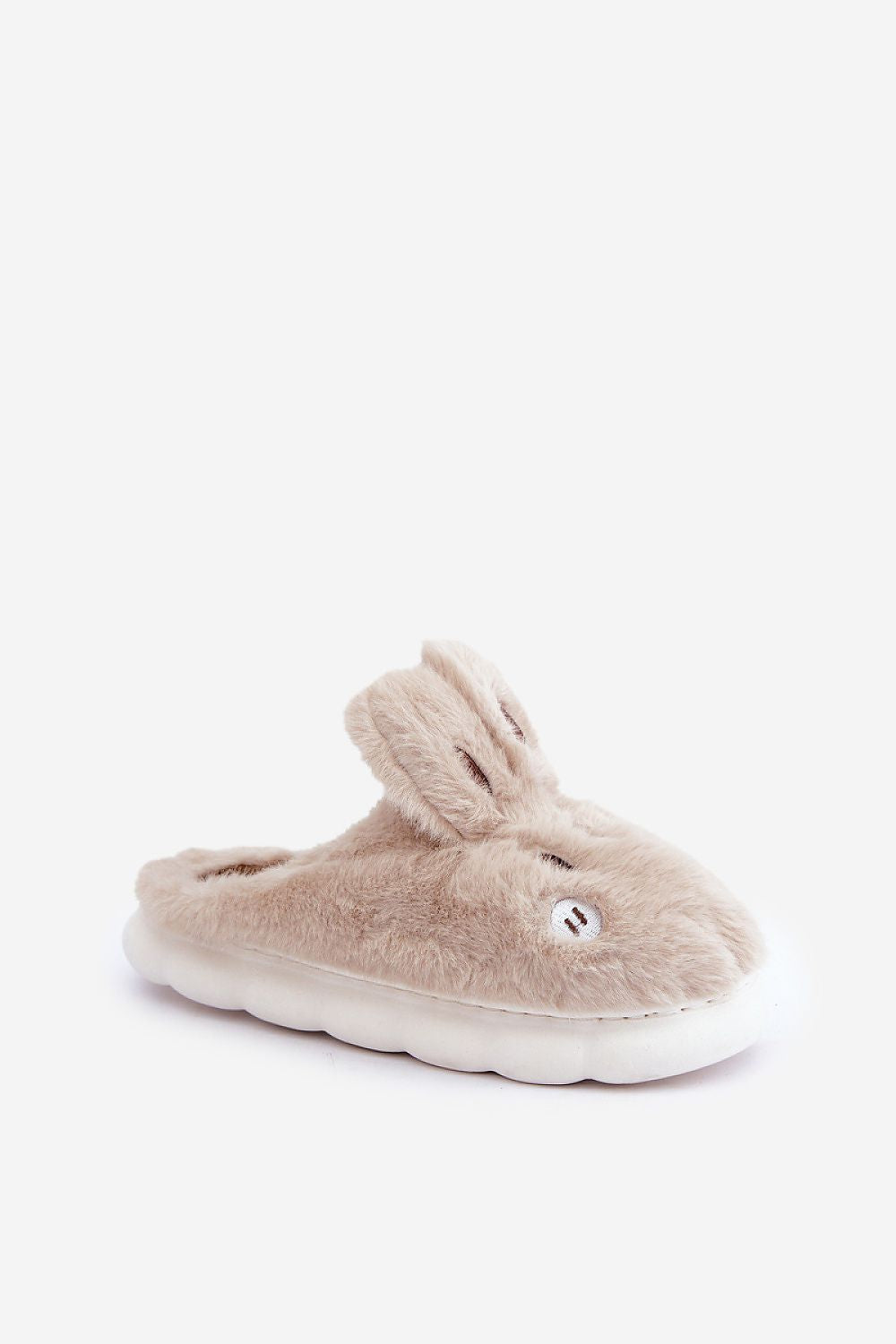 Elegant Women's Furry Bunny Slippers by Step in Style, highlighting the plush fur interior and durable sole, ideal for warm comfort during cold days.