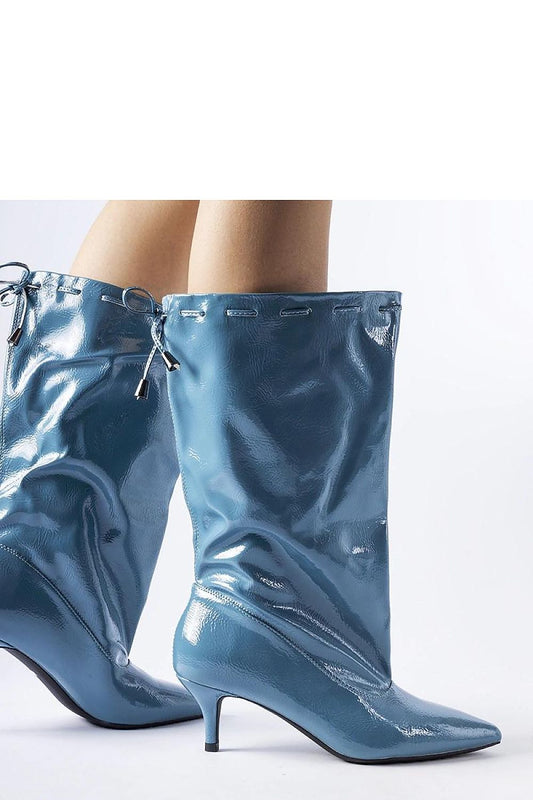 Stylish eco leather Clinton stiletto boots by Solea, showcasing a modern design with a pointed toe, ideal for fashionable women.