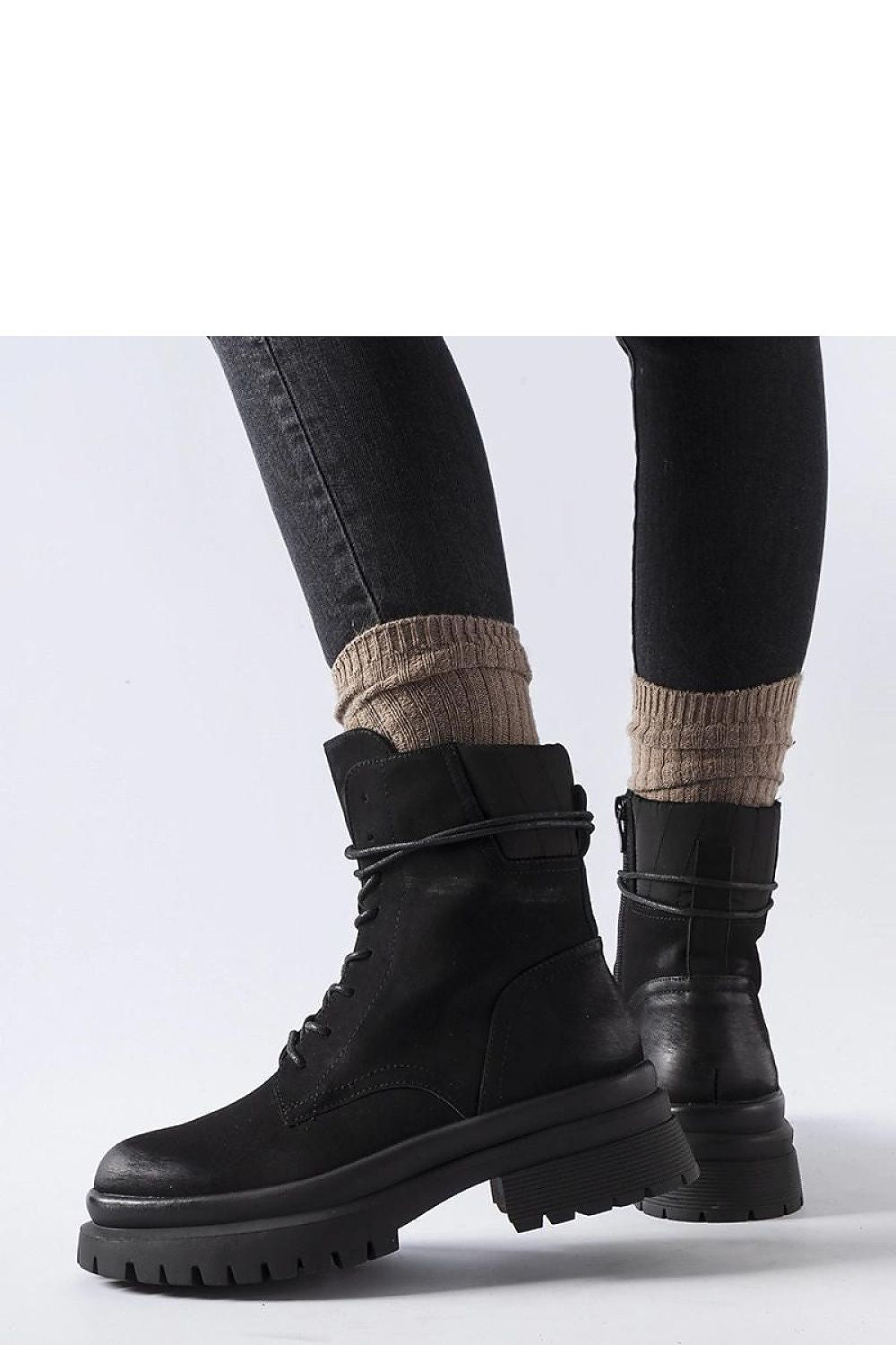 Comfortable Luxury Black Eco Leather Sneakers Vadnais by Solea - Perfect for autumn and winter fashion.