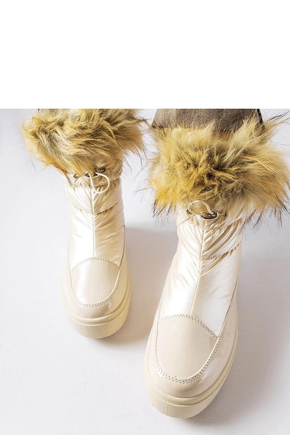 Solea Beige Insulated Snow Boots, stylish slip-on comfort with a luxurious look, perfect for winter. Available in EU sizes 36-41 and US sizes 5.5-10.5.