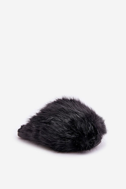 Stylish Luxury Women’s Fluffy Fur Slippers by Step in style, EU 36/37 | US 6, designed for cold winter nights with covered toe support.