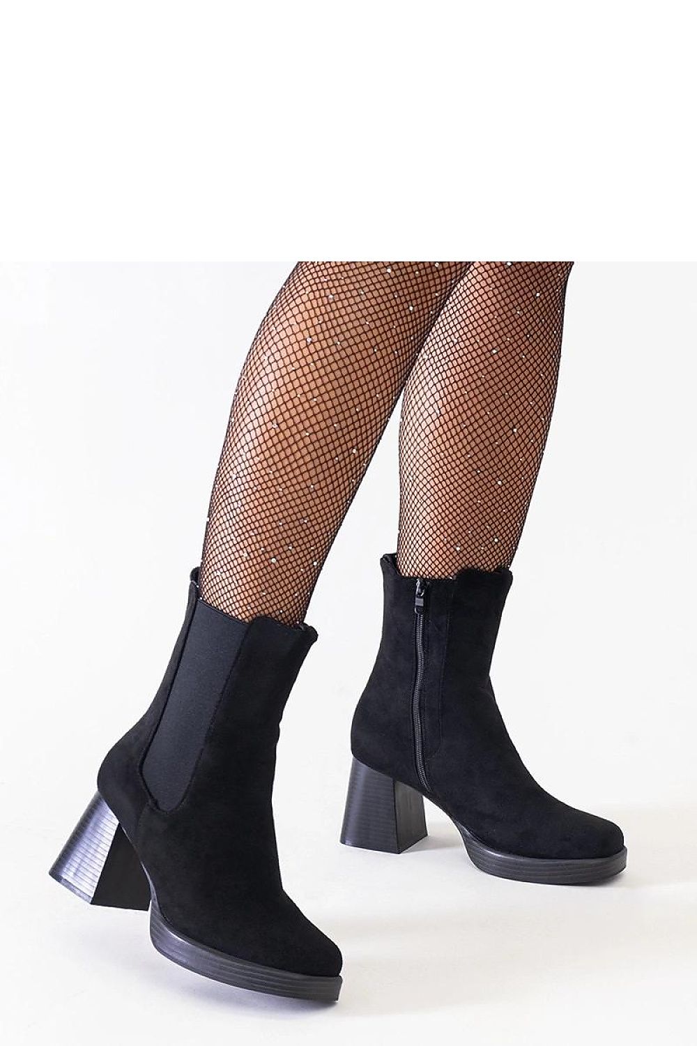 Solea Eco-Suede Black Ankle Boots featuring a stylish square toe and a 7.5cm block heel, available in EU sizes 36-41 and US sizes 5.5-10.5, showcasing luxury and comfort for the autumn and winter season.