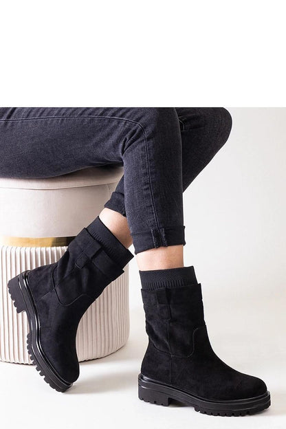 Luxurious Solea Ankle Height Slip-On Boots Ralia, crafted from eco leather, exemplifying stylish comfort with a chic round toe and practical slip-on design.