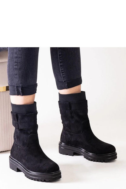 Elegant Solea Ralia Ankle Height Slip-On Boots crafted from Eco Leather, featuring a chic design and practical slip-on closure.