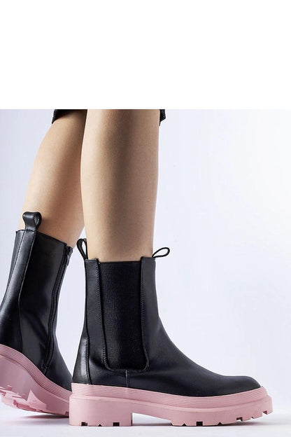 Close-up view of Solea Black Vegan Leather Ankle Boots displaying high-quality craftsmanship and chic design, ideal for both casual and formal occasions.