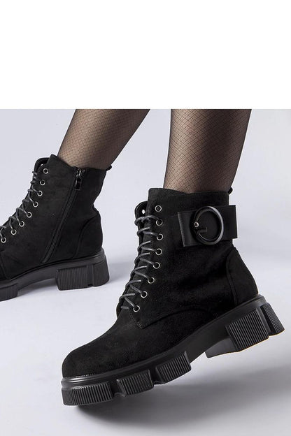 Solea Black Eco Leather Insulated Trapery Shoes showcasing eco-friendly materials, perfect for chic looks in EU sizes 36-41.