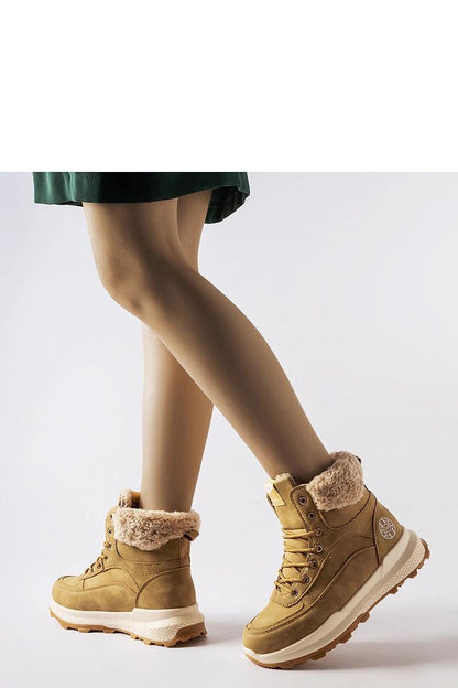 Detailed view of Solea Women's Lee Cooper LCJ-22-44-1361L Trapper Shoes, highlighting the brown rubber sole and exquisite craftsmanship for refined comfort.