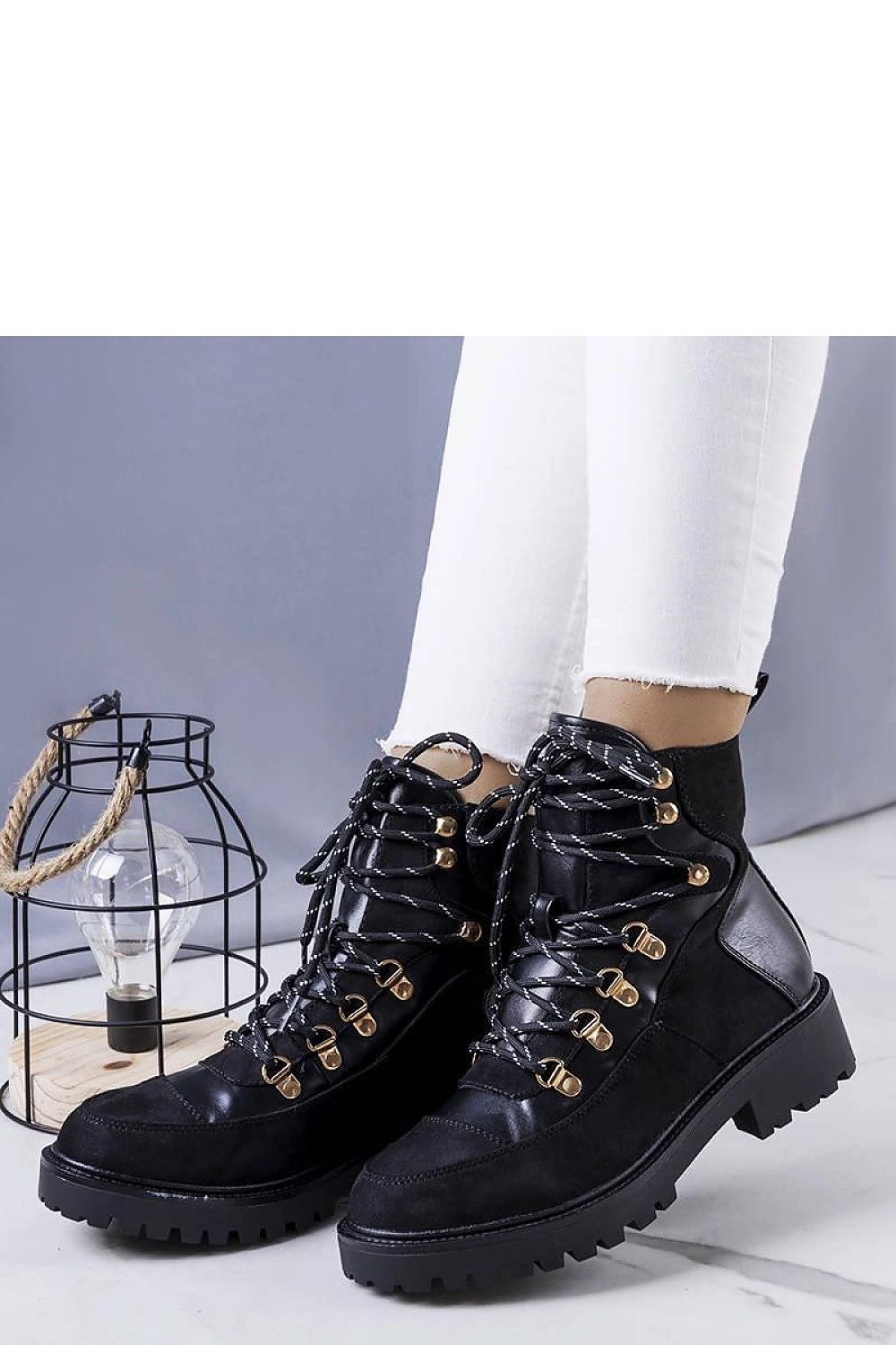 Elegant Luxury Black Insulated Work Boots Leneo by Solea, showcasing stylish design and high-quality ecological leather, perfect for autumn and winter.