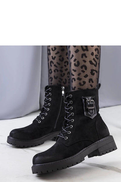 Solea elegant black Judy ankle boots featuring a stylish denim sole, crafted from eco-leather for ultimate luxury and comfort.