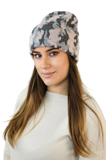 Worn Kamea Ventura Beanie emphasizing comfort and elegance, ideal for both men and women during colder months.