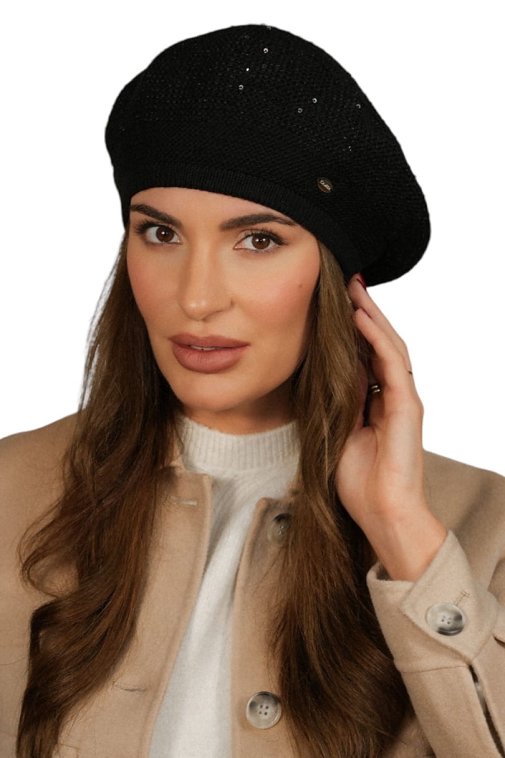 Diverse color options of Kamea Peony sequin beret, inviting personal style choices for every fashion enthusiast.