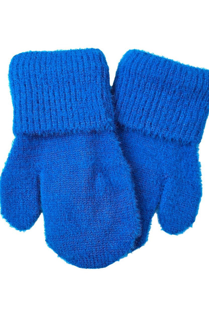 Kamea Benita polar lined one-finger gloves in turquoise, showcasing luxurious winter comfort and style for women.