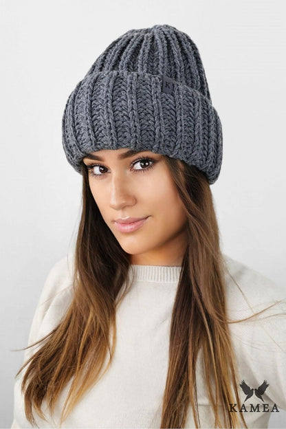 Kamea Landa warm winter hat with plush polar fleece lining, offering a chic and comfortable accessory for cold weather.