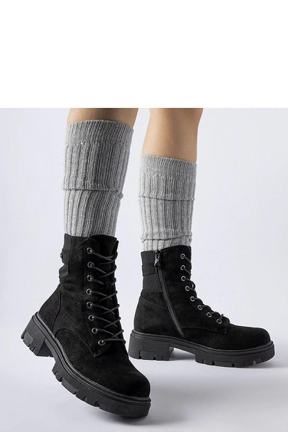 Solea Black Eco-Suede Cunha Boots showcasing a luxury design ideal for autumn and winter, featuring a lightly insulated interior, elegant round toe, and modern ankle height.