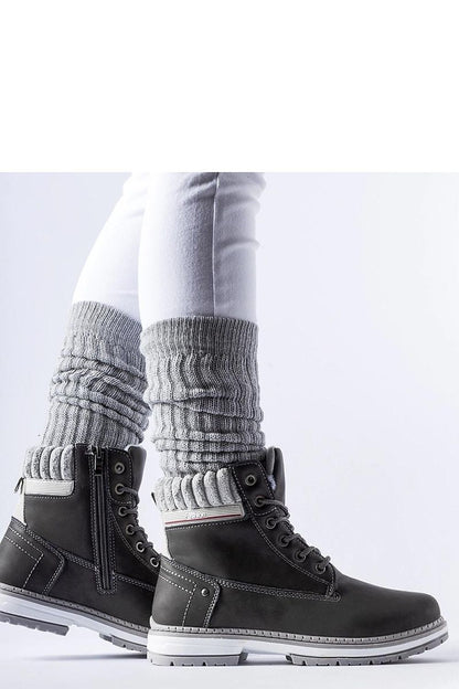 Solea stylish Perillard gray insulated trapper boots for winter, featuring eco leather design and warmth for ultimate comfort.