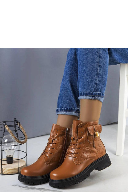 Close-up view of Solea Brown Insulated Trapper Boots highlighting the high-quality eco leather and stylish high trapper sole, perfect for winter fashion.