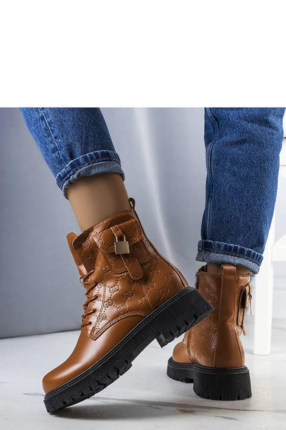 Solea Brown Insulated Trapper Boots worn in a casual outdoor setting, demonstrating their elegance and warmth ideal for autumn and winter days.