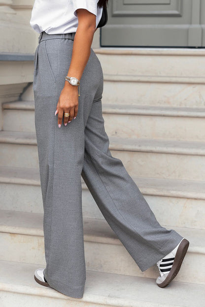 IVON Women's Classic Trousers showcasing an elegant fit, crafted from high-quality non-fading fabric, available in EU sizes XS to L, perfect for creating versatile and chic styles.