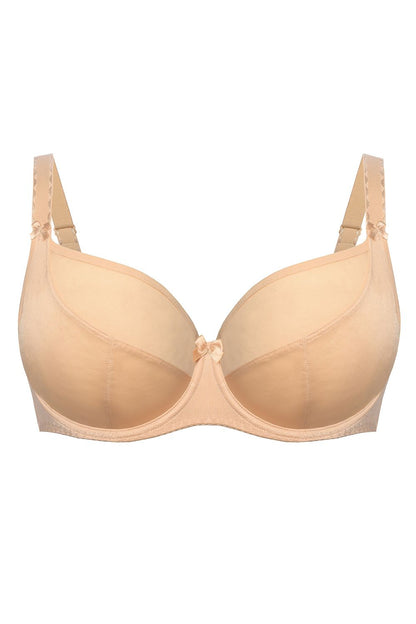 Luxury Teyli Adjustable Underwire Bra crafted for elegance and comfort, available in sizes from EU 70B to 105I, featuring a sophisticated mesh design.