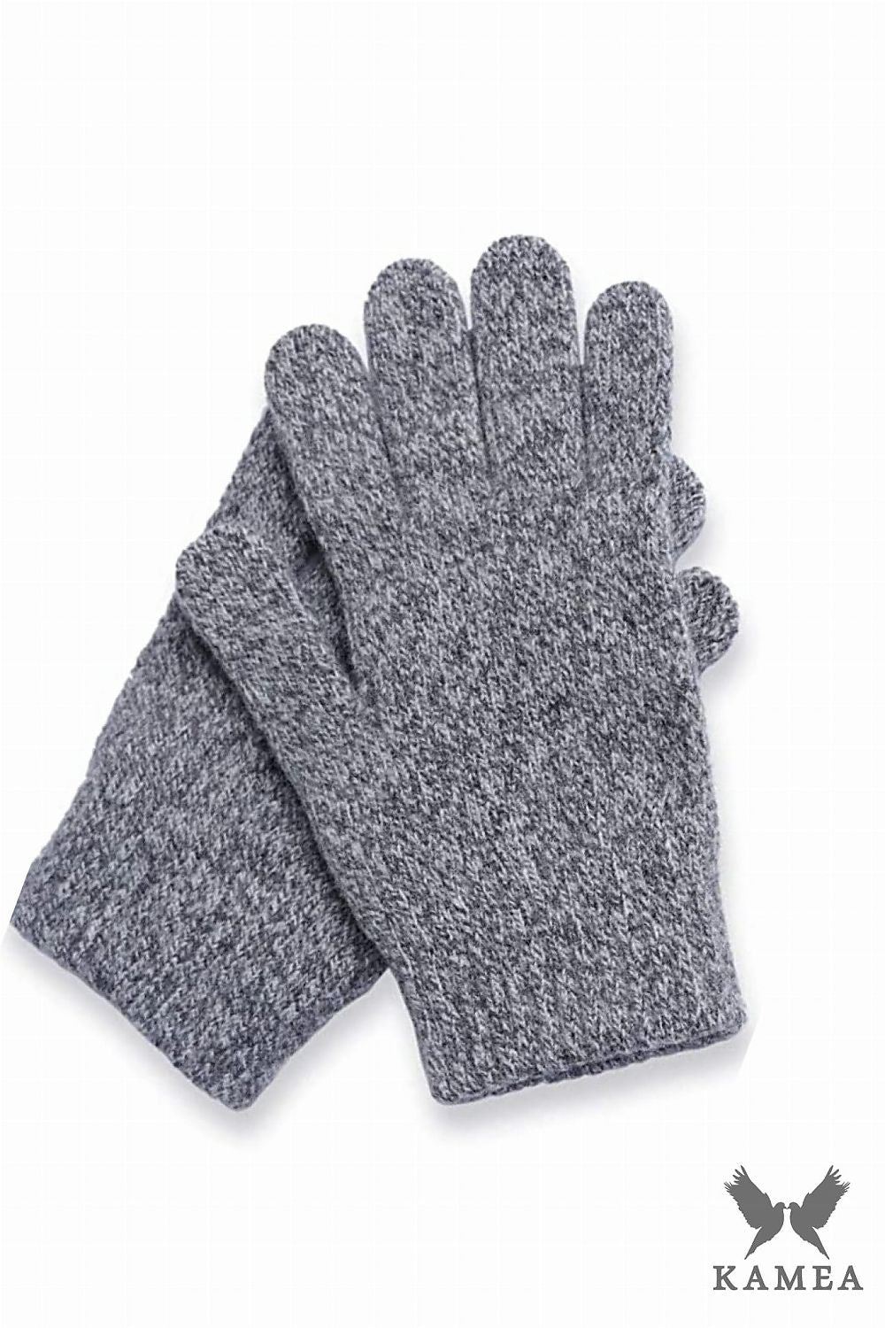 Kamea Luxury Wool Gloves in Pastel Mint - Elegant design perfect for winter fashion.