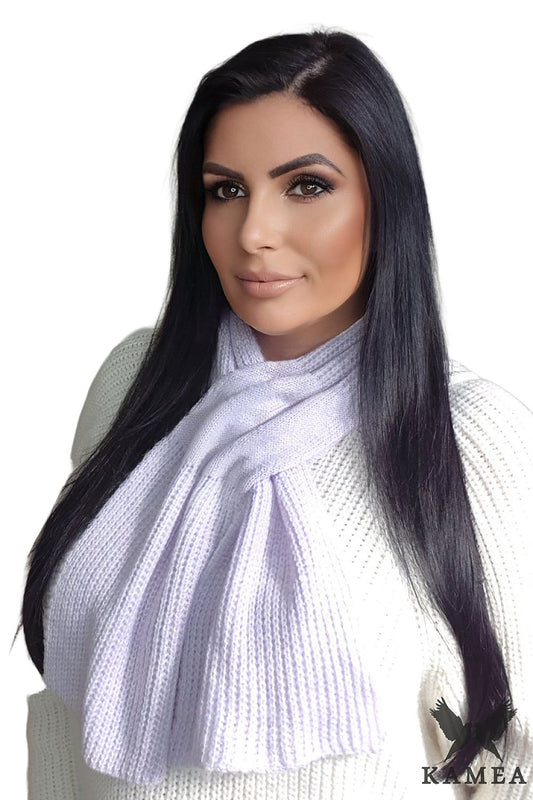 Premium Heather Women's Scarf Chloe with Pocket by Kamea, showcasing its soft texture and elegant design, perfect for stylish winter outfits.