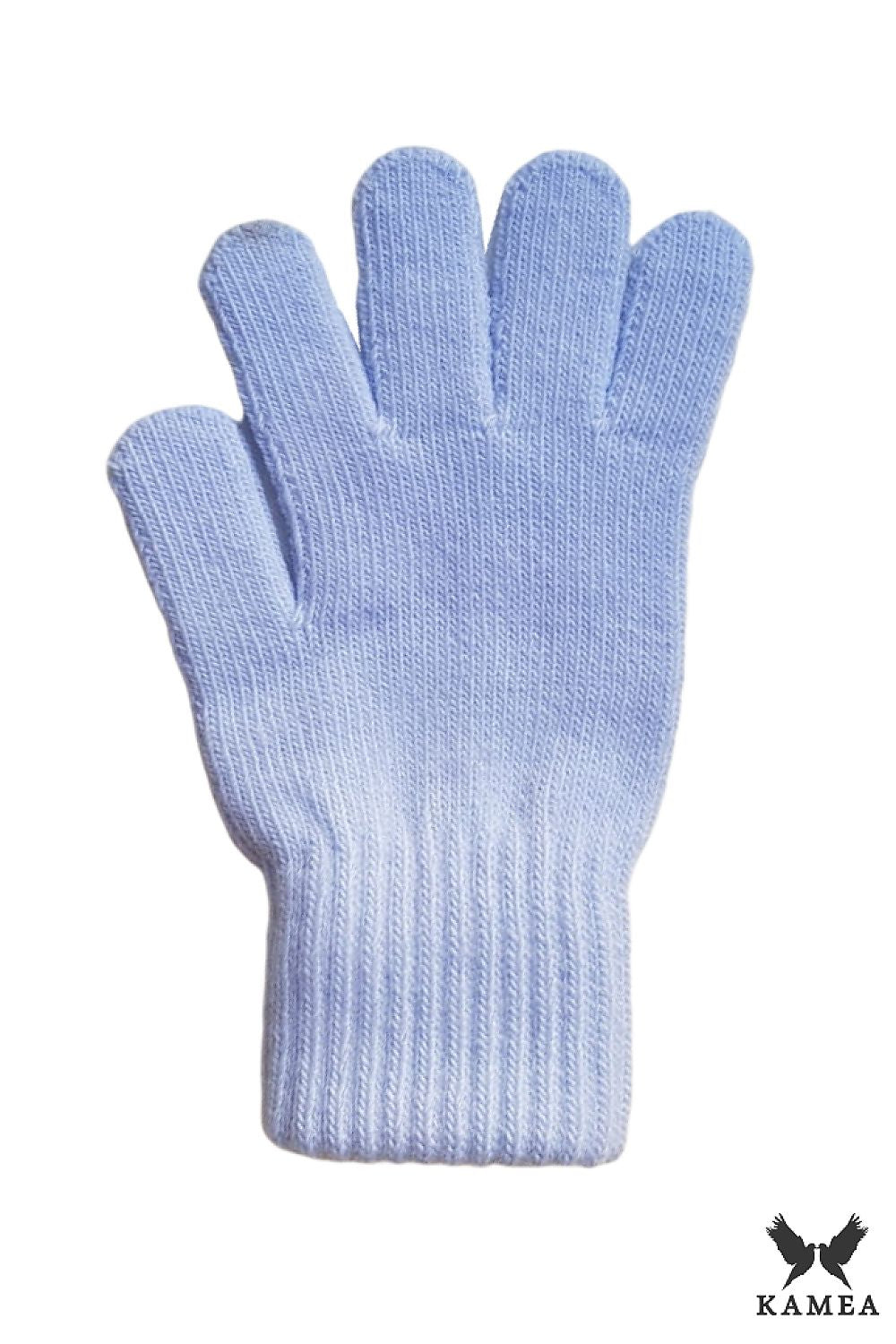Kamea classic design heather winter gloves modelled by a woman, highlighting their versatility for everyday outfits or formal occasions.