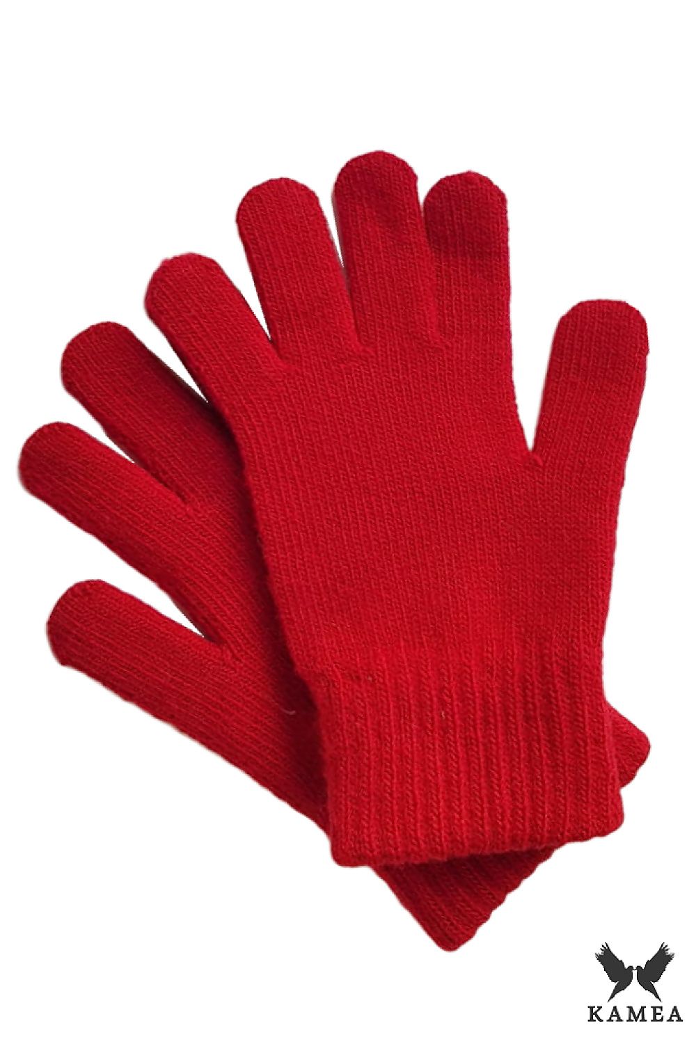 Stylish Kamea women's heather winter gloves, combining warmth and elegance with ribbed cuffs for a sophisticated look.