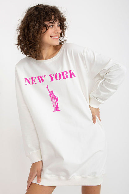 Elegant Women's Casual Sweatshirt in an oversized fit, crafted from a luxurious cotton blend by Factory Price.