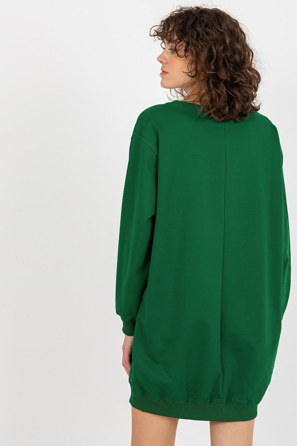 Luxury women's oversized casual sweatshirt by Factory Price in a stylish floral print, showcasing premium cotton blend fabric for comfort and elegance.