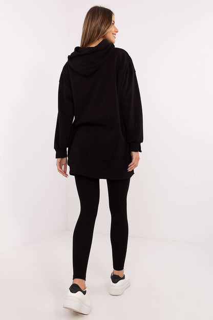 Elegant two-piece women's set including a sweatshirt and leggings from Factory Price, perfect for casual outings or home relaxation.