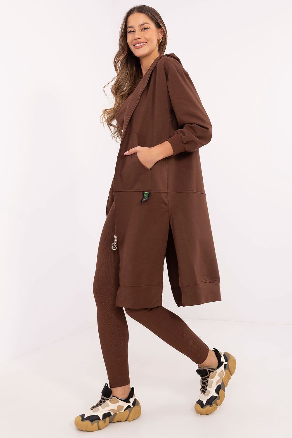 Elegant high-waisted leggings from the Luxury Women's 3-Piece Set, designed for comfort and performance, available at Factory Price.