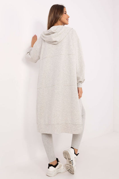 Complete Luxury Women's 3-Piece Set by Factory Price displayed elegantly, combining a hoodie, top, and leggings in a classic smooth pattern suitable for sporty daily wear.