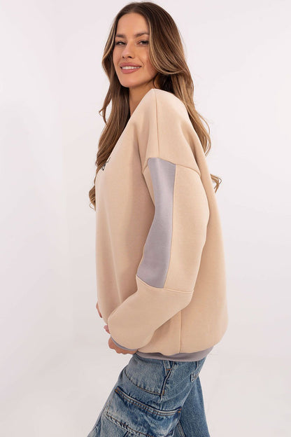 Timeless women's sweatshirt by Factory Price, featuring a universal style ideal for various outfits, enhanced with exquisite embroidery details.