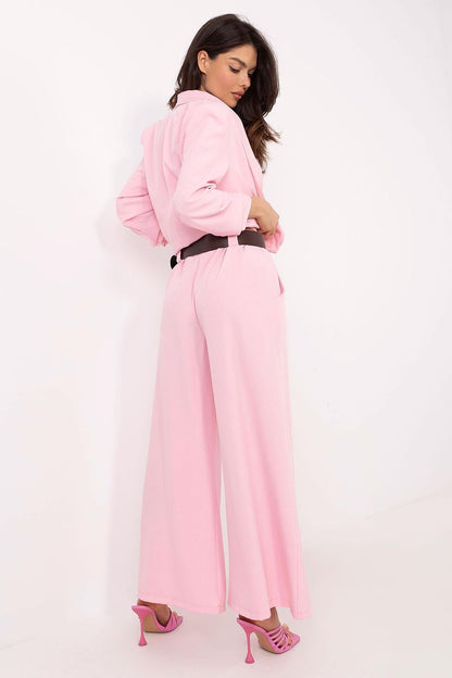 Stylish and modern Italy Moda culottes trousers for women, showcasing high waist and side slip pockets for functionality and versatility.
