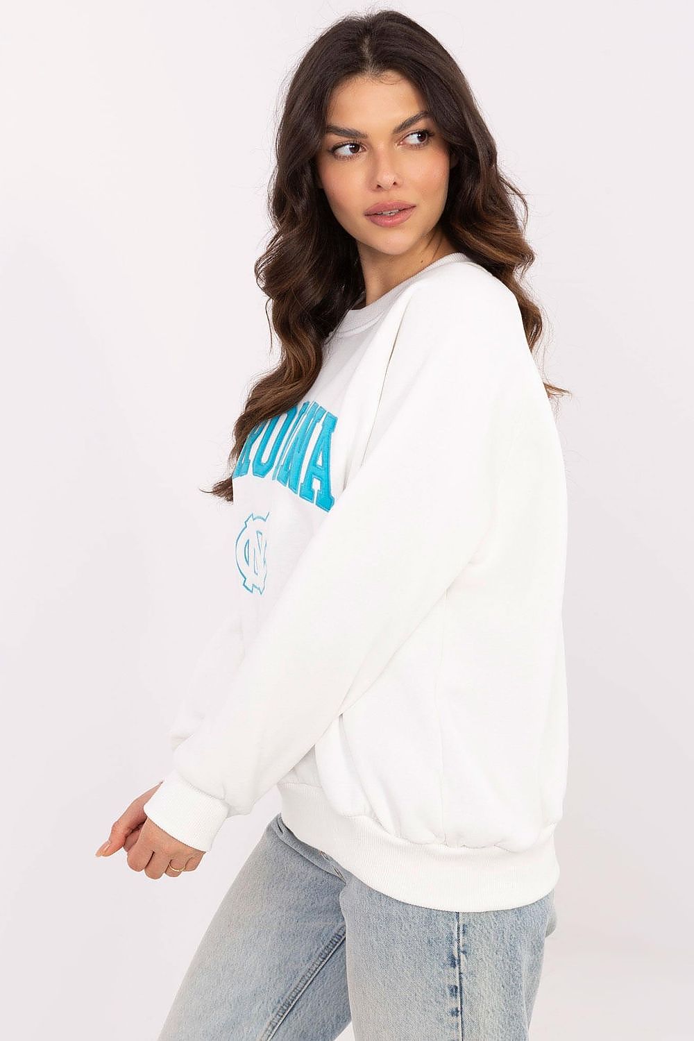 Fashionable Luxury Women's Casual Sweatshirt by Factory Price displayed on a model, ideal for chic everyday outfits.