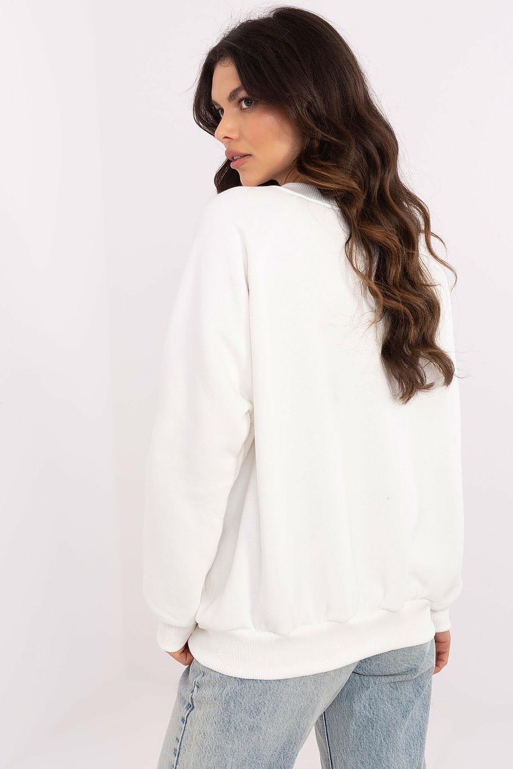 Versatile Luxury Women's Casual Sweatshirt by Factory Price, perfect for layering in cooler seasons with a round neckline.