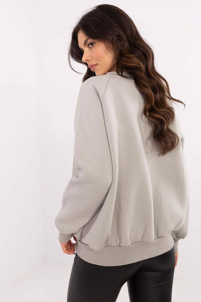Luxury women's casual sweatshirt by Factory Price featuring a stylish round neckline and modern accents for versatile everyday wear.