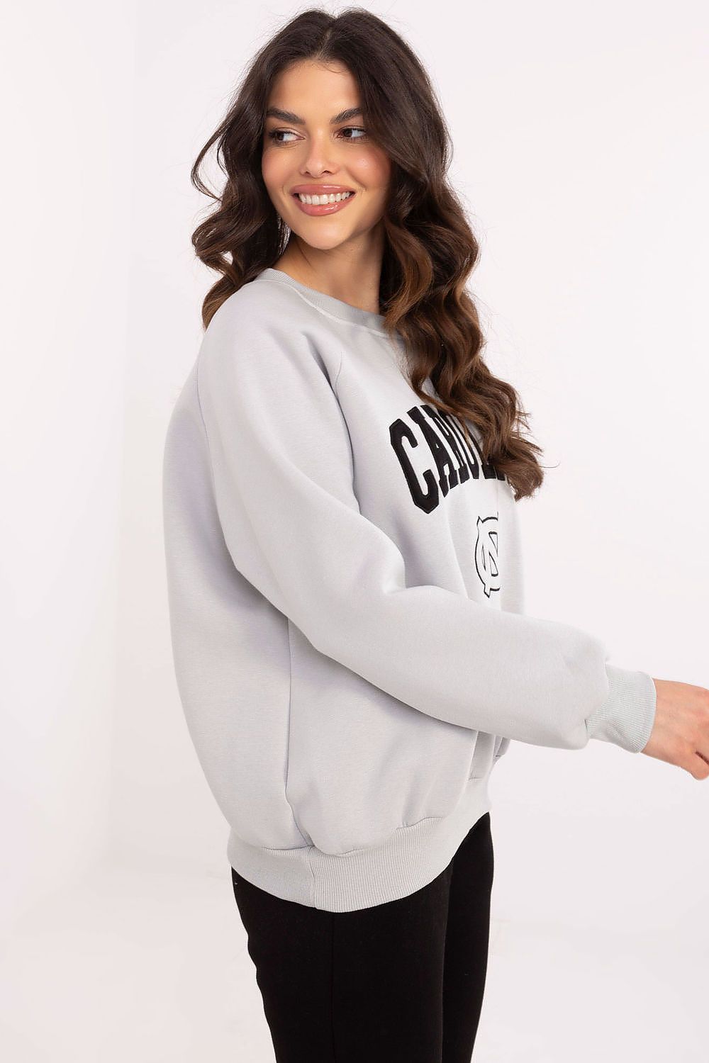 The Luxury Women's Casual Sweatshirt by Factory Price on display, highlighting its excellent insulation and soft cotton blend, ideal for cooler days.