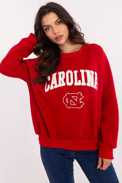 Factory Price women's casual sweatshirt with unique patch detail, ideal for stylish layering in cooler weather.