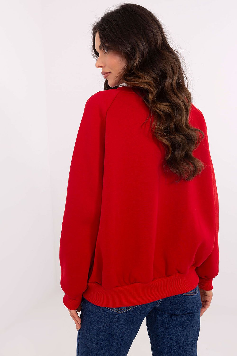 Insulated luxury women's sweatshirt by Factory Price, perfect for cooler days, showcasing a comfortable round neckline.