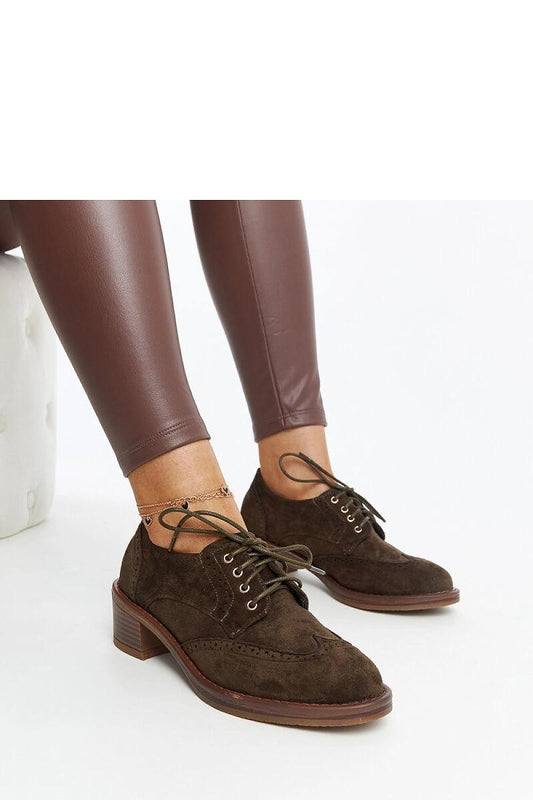 Solea Green Suede Heels Tigard showcasing eco-friendly leather craftsmanship, elegant round toe design, and a stylish 5cm low heel, perfect for summer elegance.