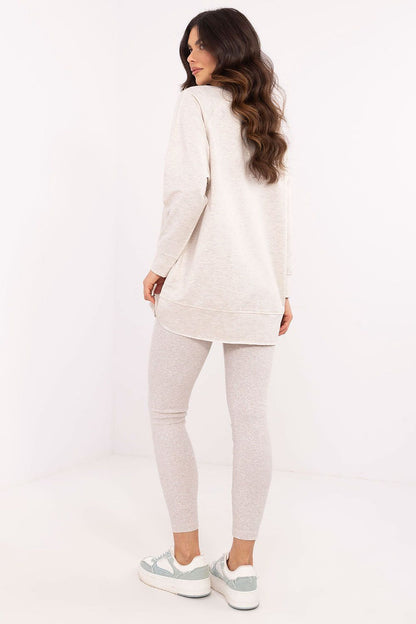 High waist leggings from Factory Price, designed for comfort and style, perfectly complementing the luxurious women's sweatshirt set.